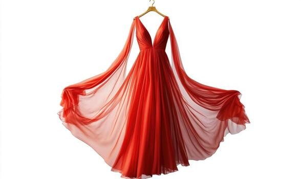 red dress long